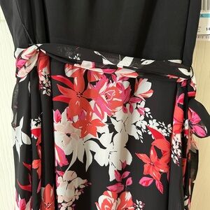 Robbie Bee sleeveless dress NWT size XL pink/black/white